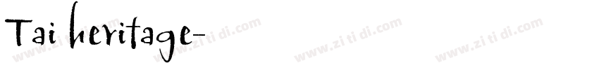 Tai heritage字体转换